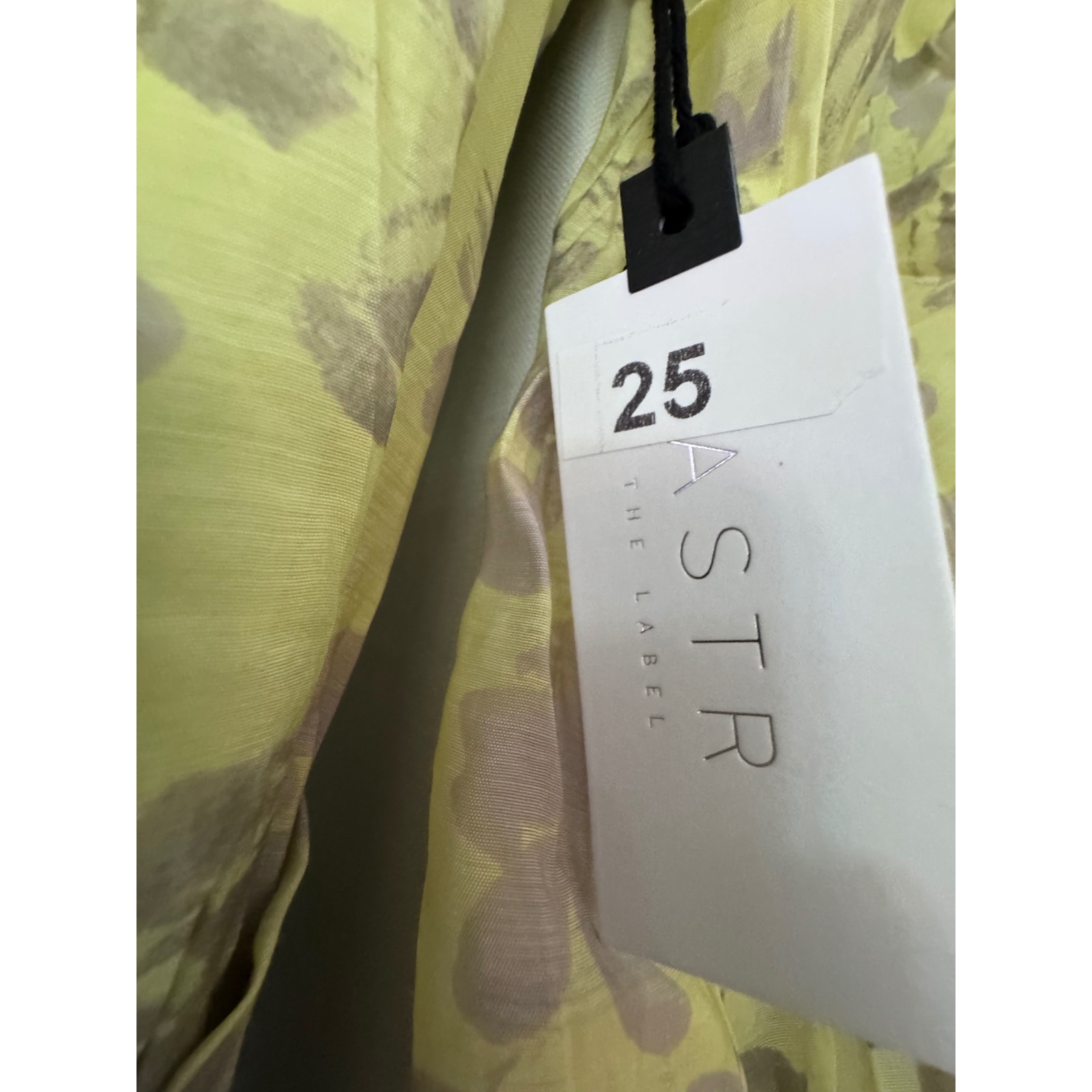 Revolve Astr The Label Maxi Dress Floral Print Ruffle Neckline Long Sleeve M — image 5 of 5